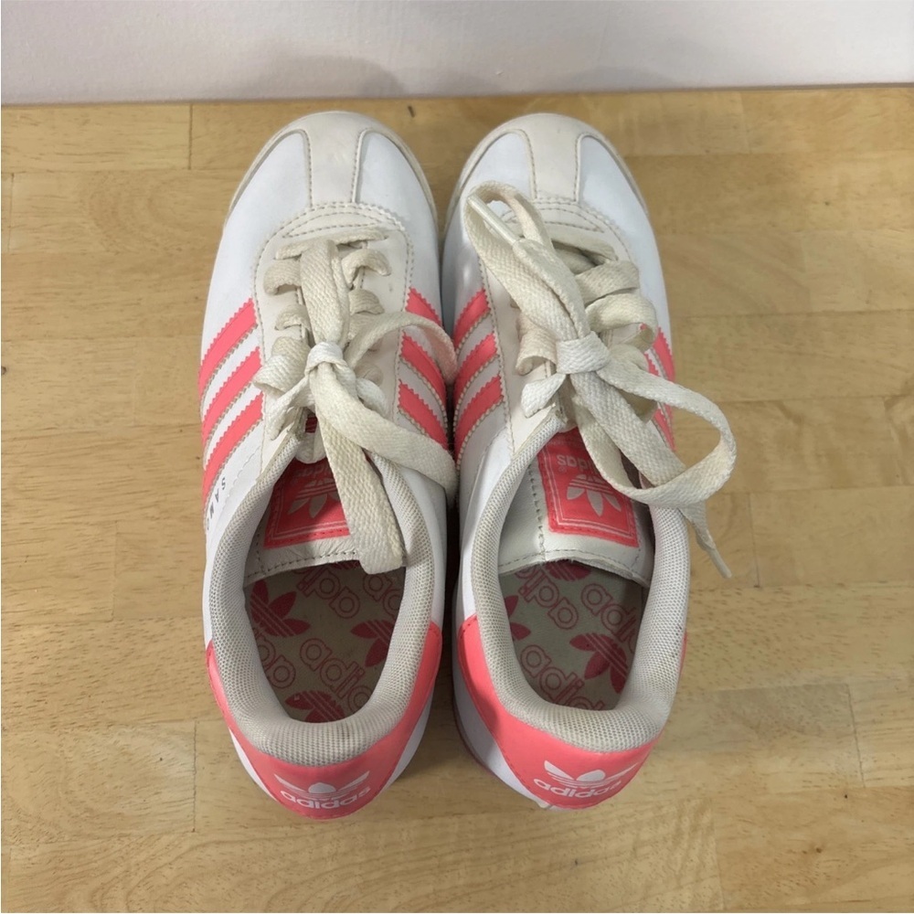 Adidas Women Samoa Shoes White and Pink SIZE 6 - Picture 7 of 10